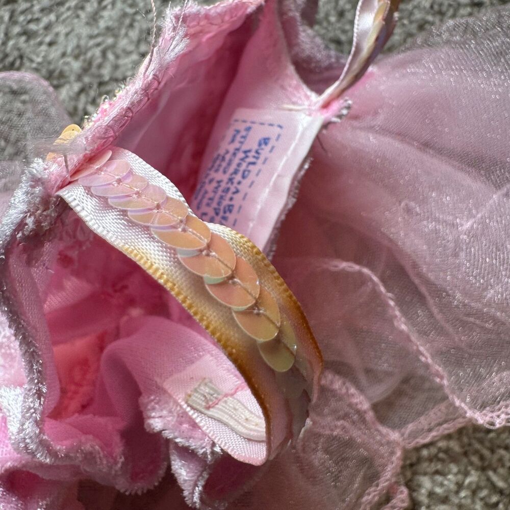Build a Bear Ballerina Dress Pink Tutu Sparkle w/ Shoes Stuffed Animal Outfit - Picture 9 of 10